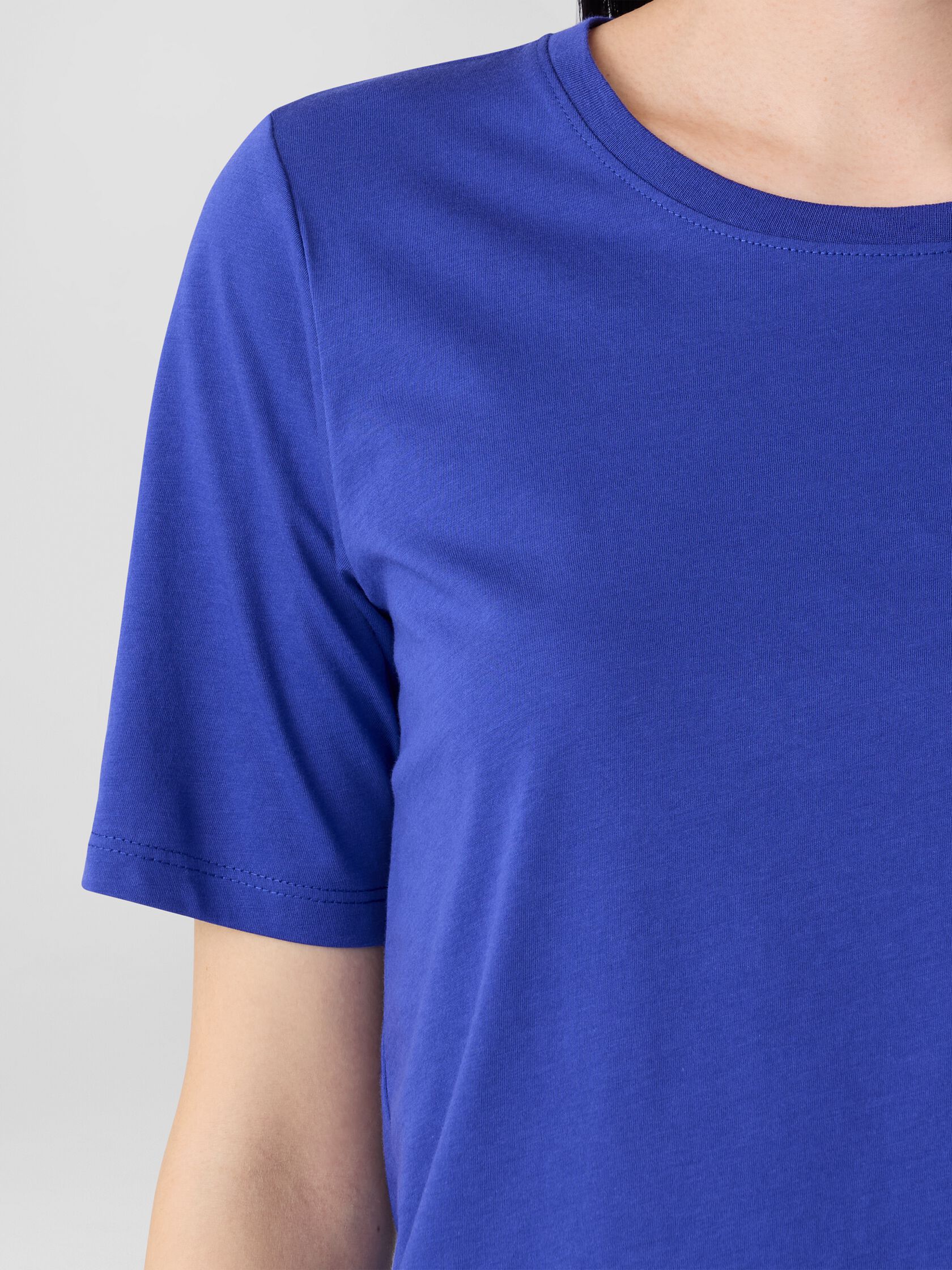 Organic Pima Cotton Jersey Round Neck Tee