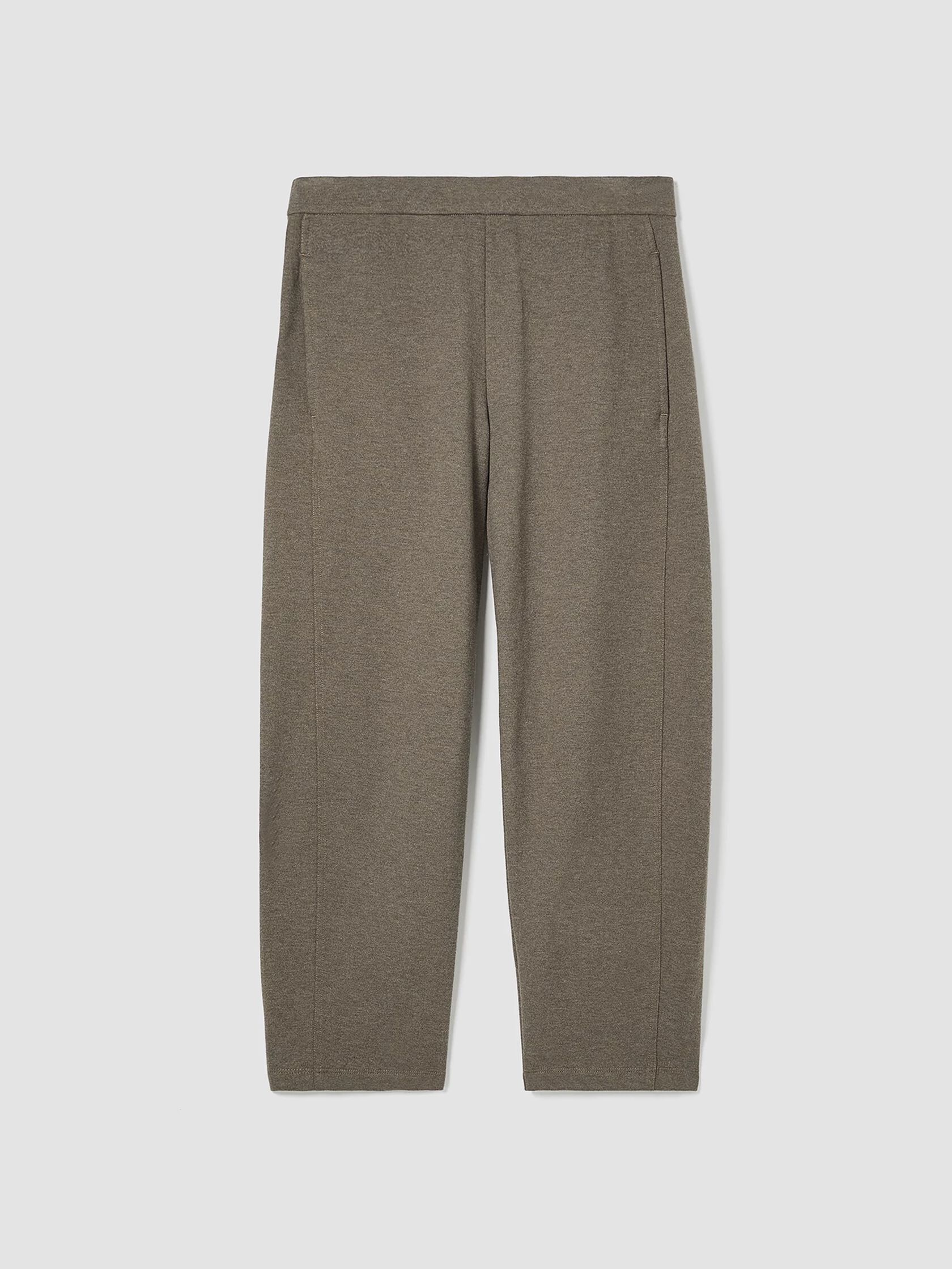 Organic Cotton Melange Crepe Lantern Pant