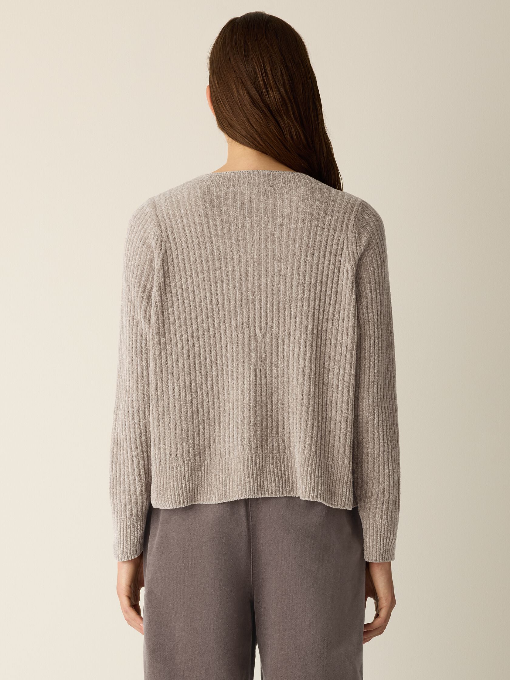 Chenille Blend Crew Neck Top