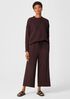 Organic Cotton French Terry Wide-Leg Pant