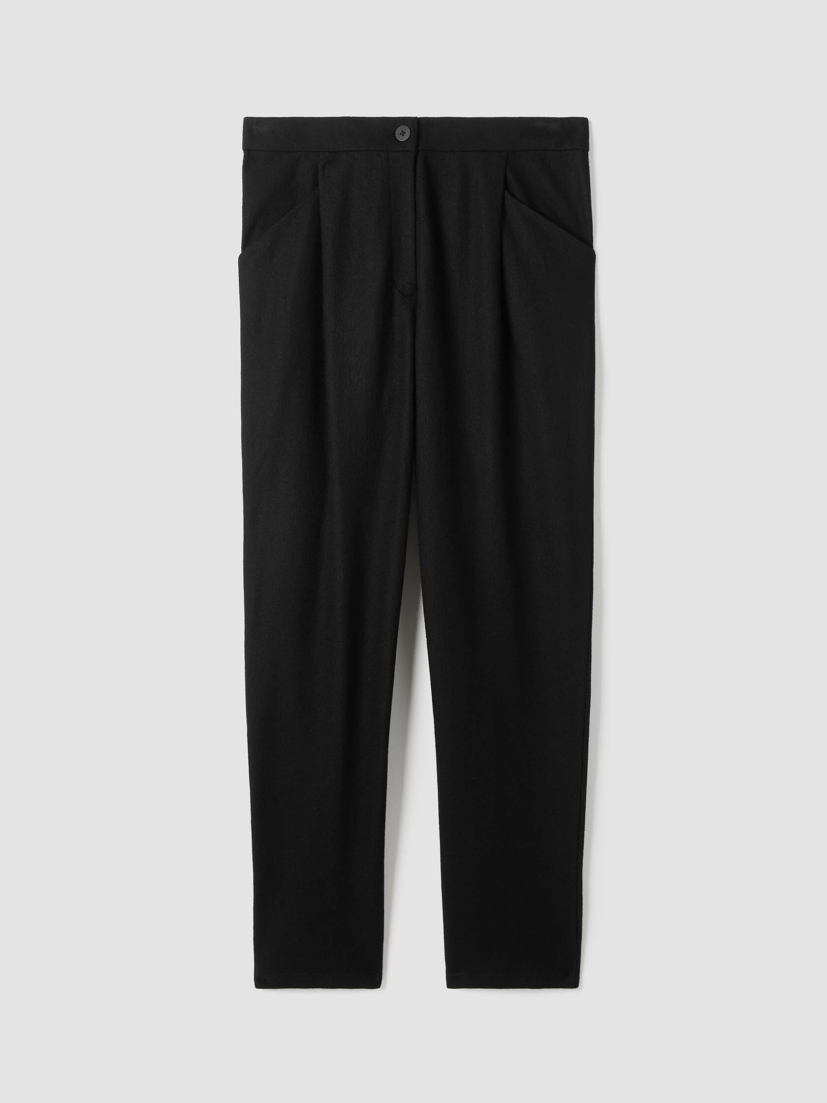 Boiled Wool Jersey Carrot Pant