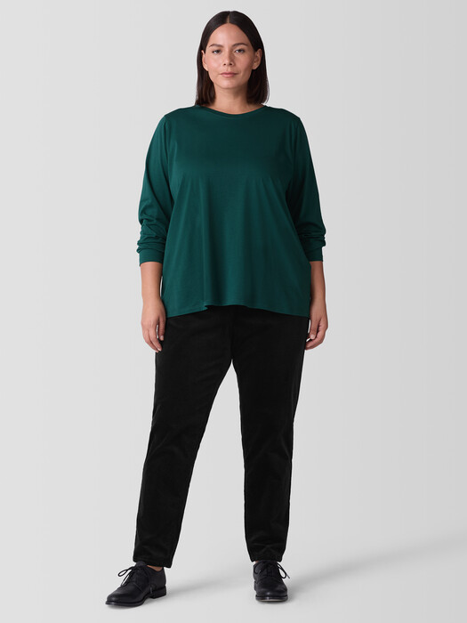 Organic Pima Cotton Jersey Long-Sleeve Tee