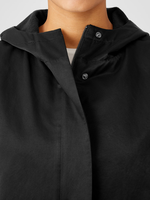 Organic Cotton Nylon Hooded Jacket