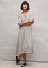 Ribbed Knit V-Neck Dress
