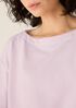 Garment-Dyed Organic Cotton Terry Bateau Neck Top