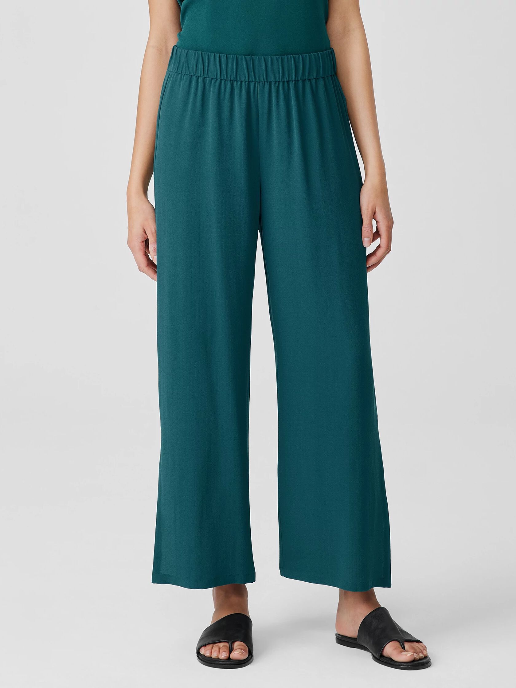 Silk Georgette Crepe Pant with Slits