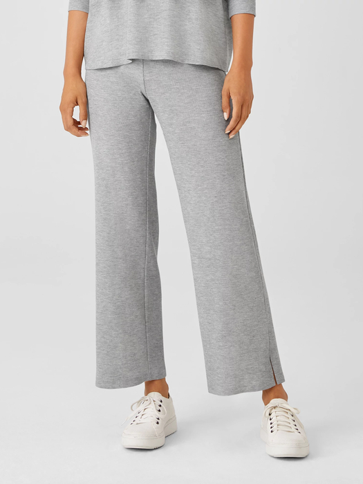 Cozy Waffle Knit Straight Pant