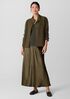 Lightweight Boiled Wool Stand Collar Jacket in Regenerative Wool
