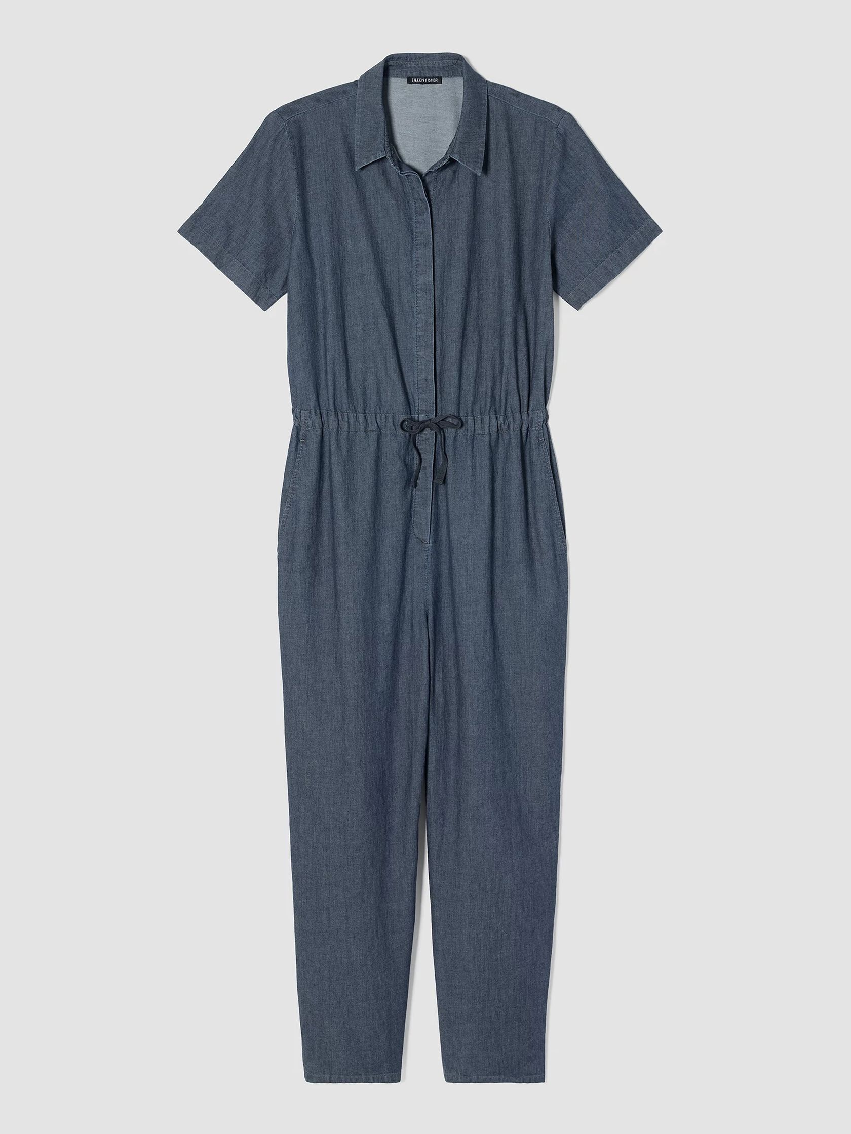 Airy Organic Cotton Twill Jumpsuit