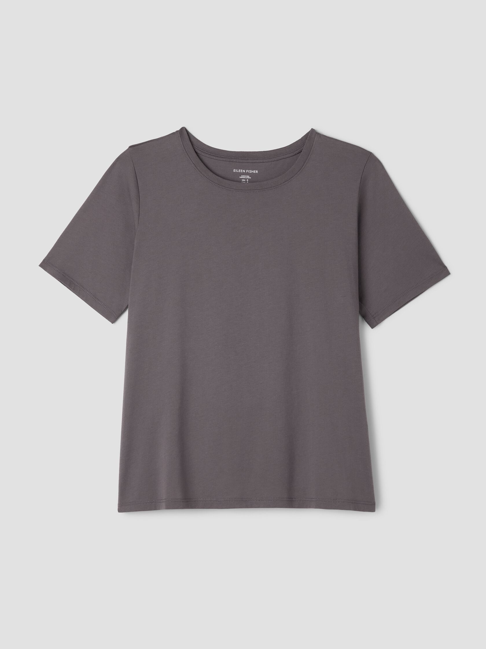 Organic Pima Cotton Jersey Round Neck Tee