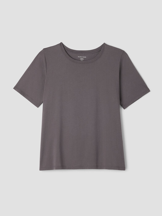 Organic Pima Cotton Jersey Round Neck Tee