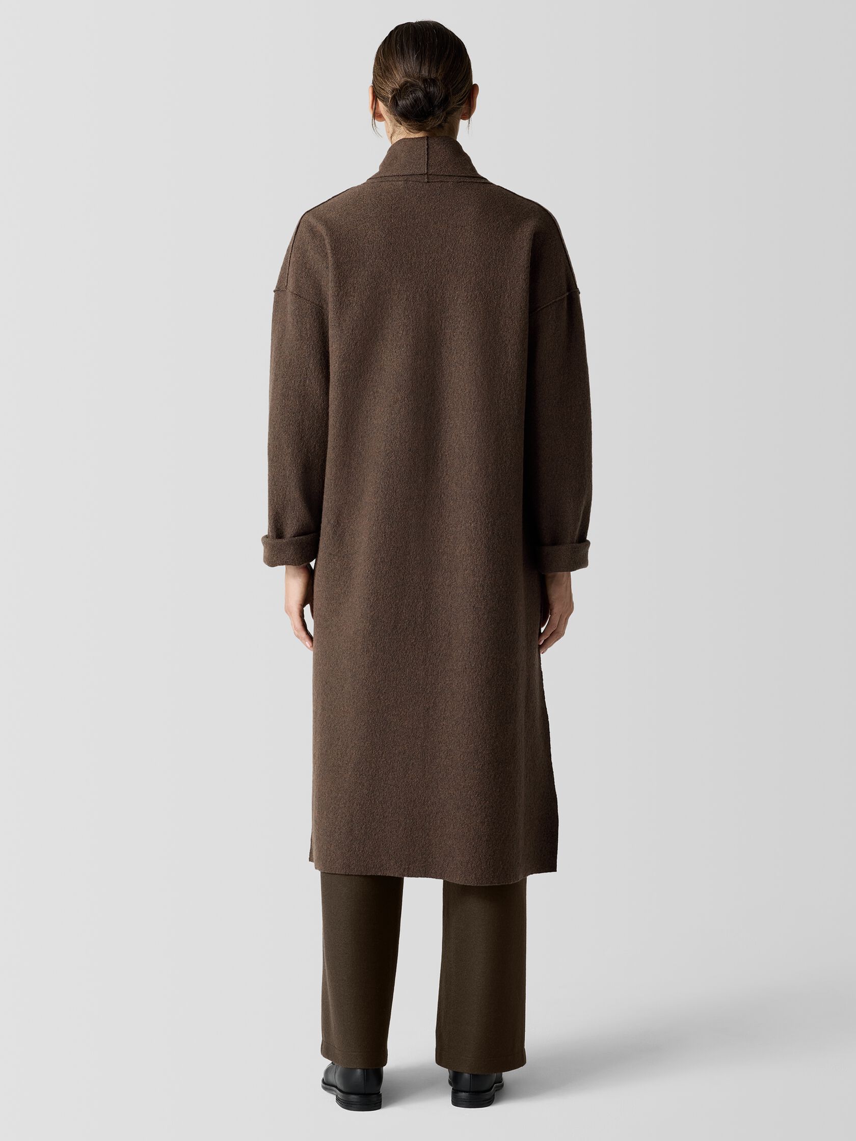 Lightweight Boiled Wool Icon Coat in Regenerative Wool