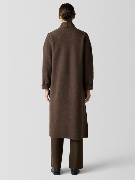 Lightweight Boiled Wool Icon Coat in Regenerative Wool