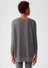 Waffle Stretch Knit Crew Neck Top