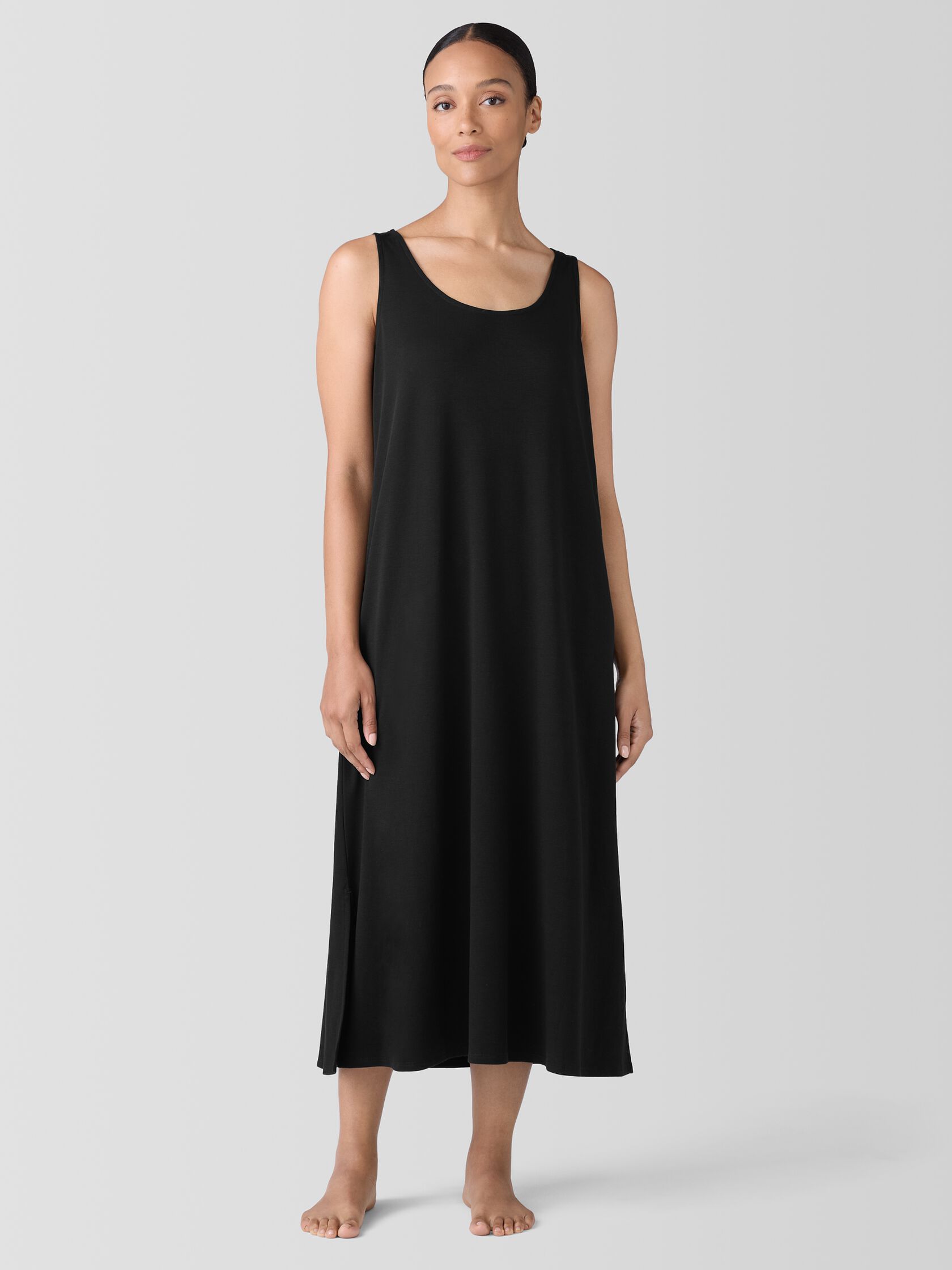 Organic Cotton Interlock Tank Sleep Dress