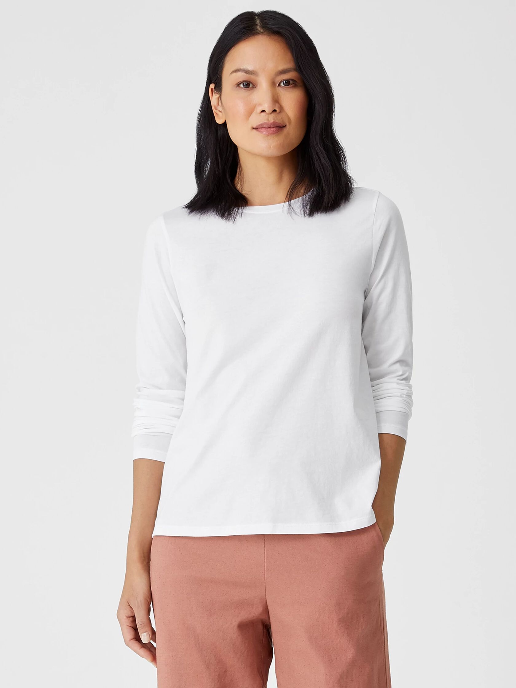 Organic Pima Cotton Jersey Long-Sleeve Tee