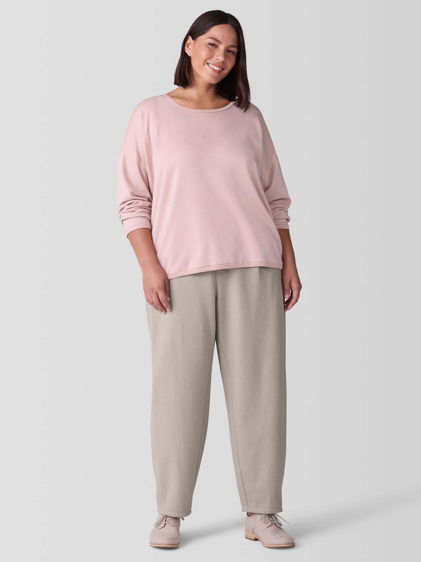 Cozy Brushed Terry Hug Box-Top