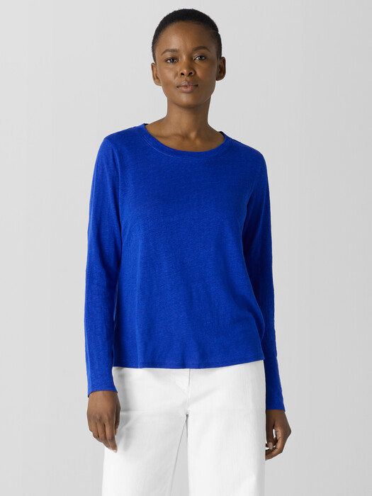 Organic Linen Jersey Long-Sleeve Tee