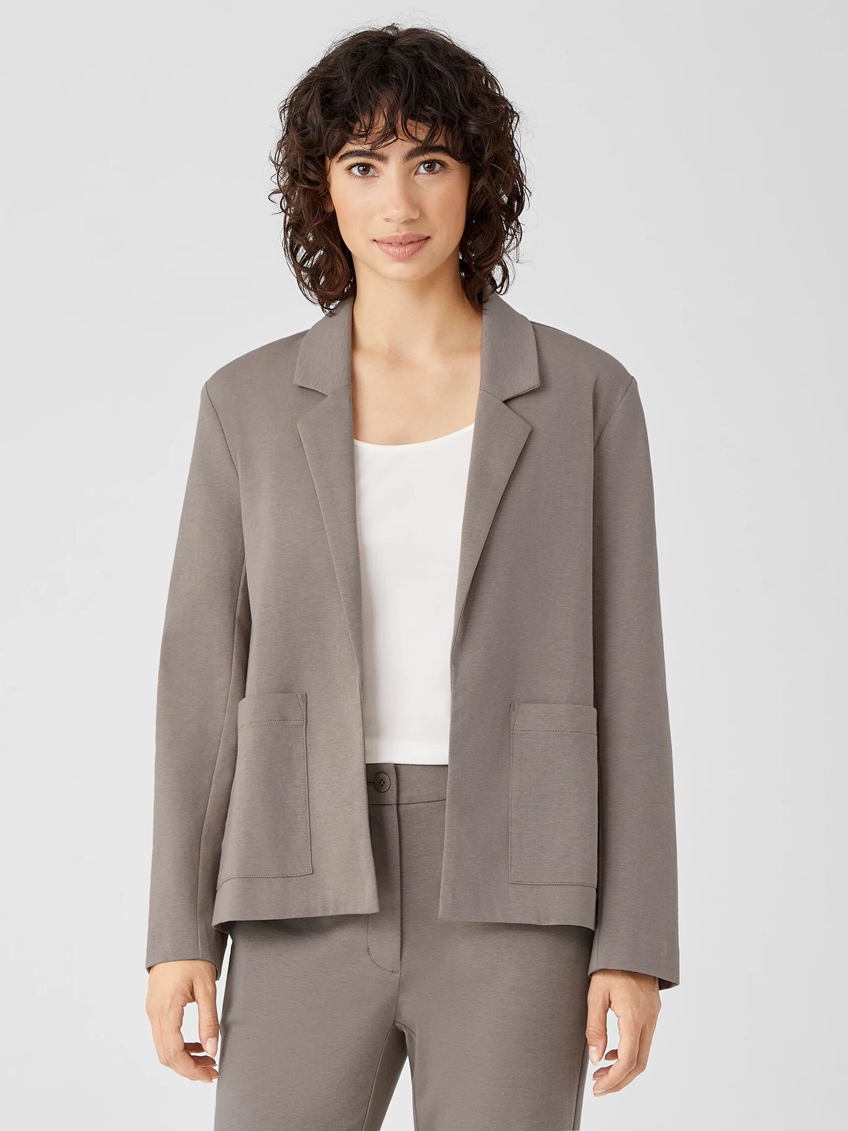 Organic Cotton Ponte Blazer