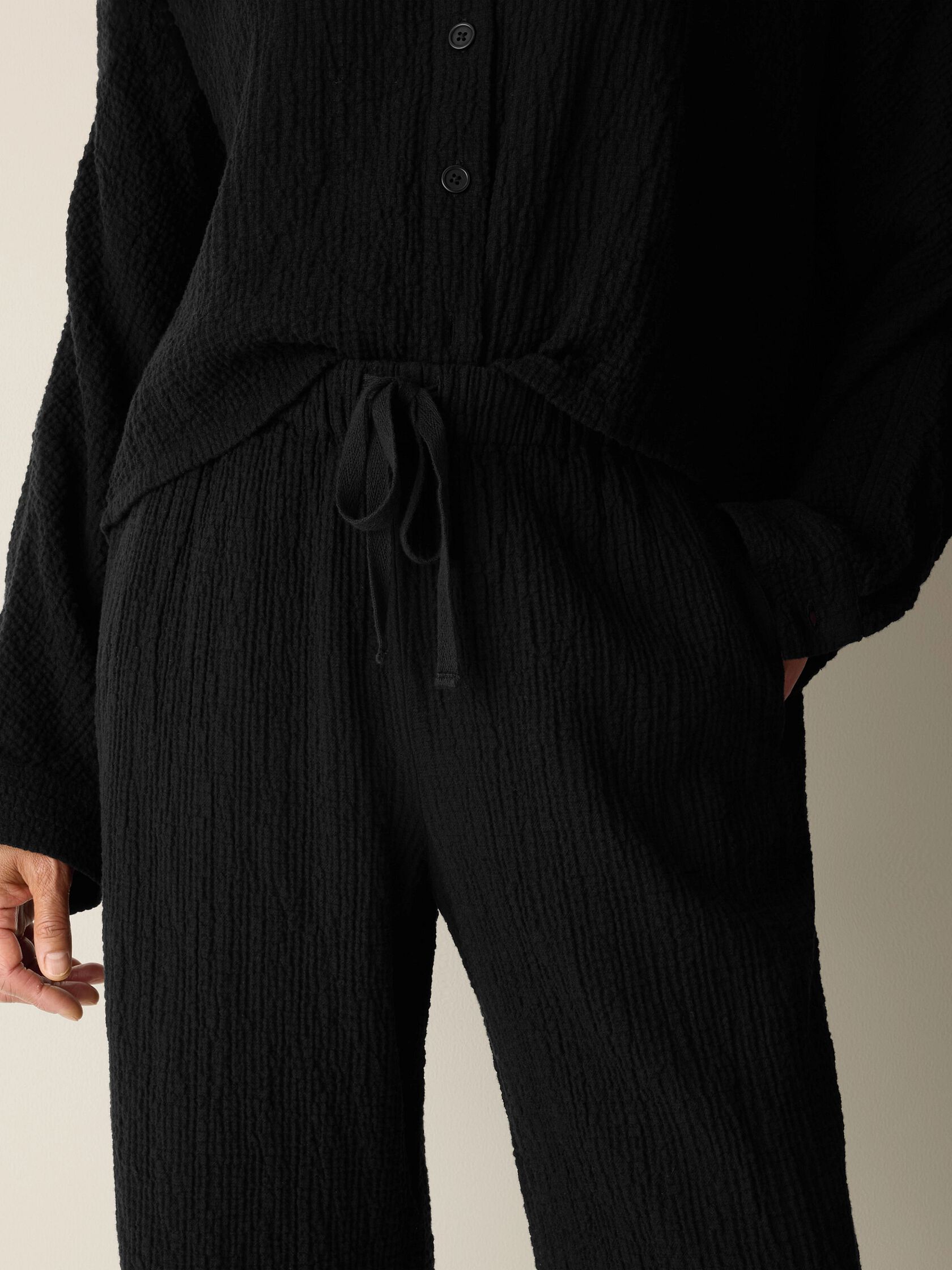 Organic Cotton Doubleweave Straight Pant