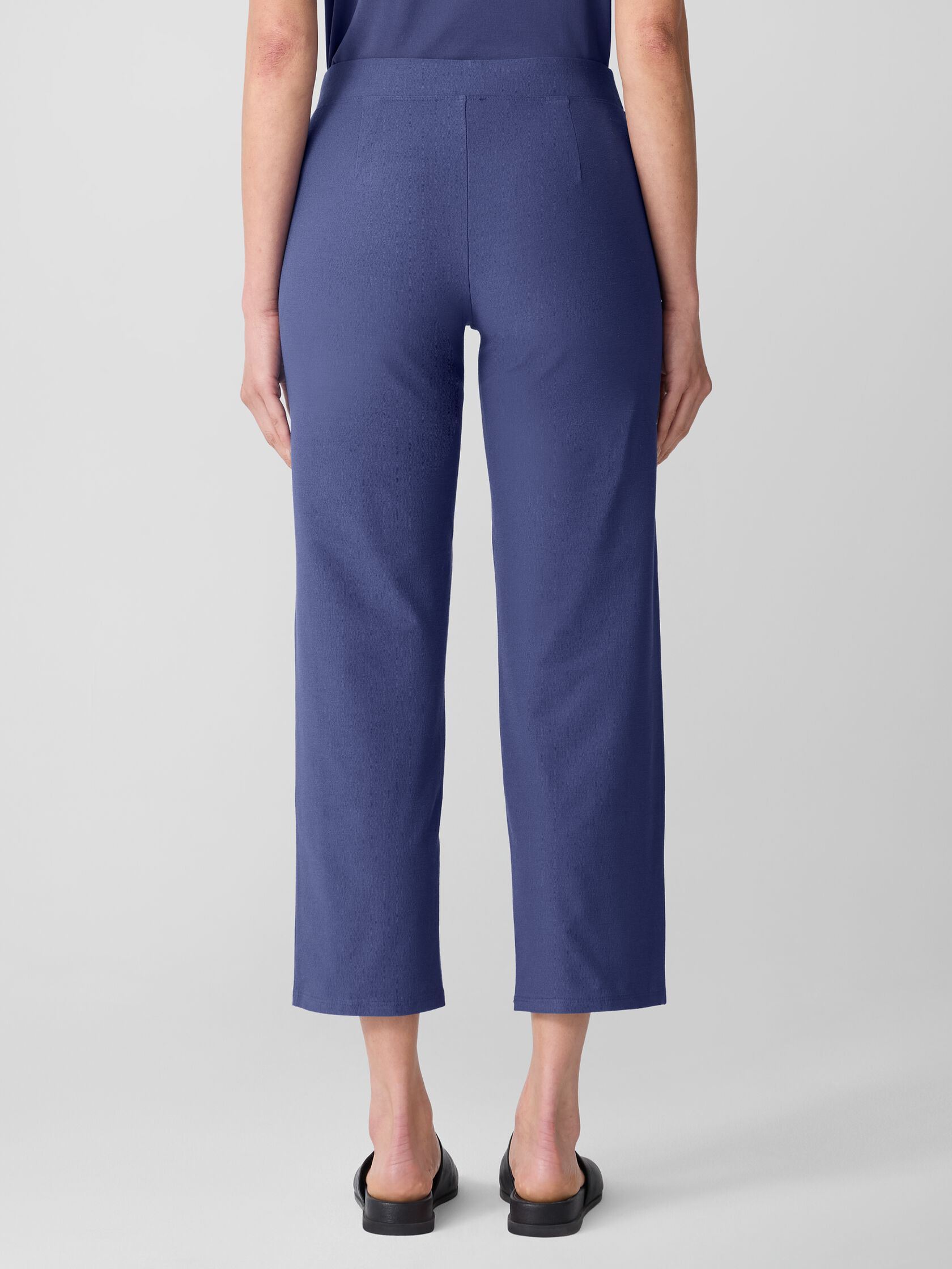 Washable Stretch Crepe Straight Pant
