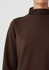 Lightweight Ponte Funnel Neck Top