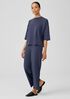 Fine Jersey Column-Sleeve Top