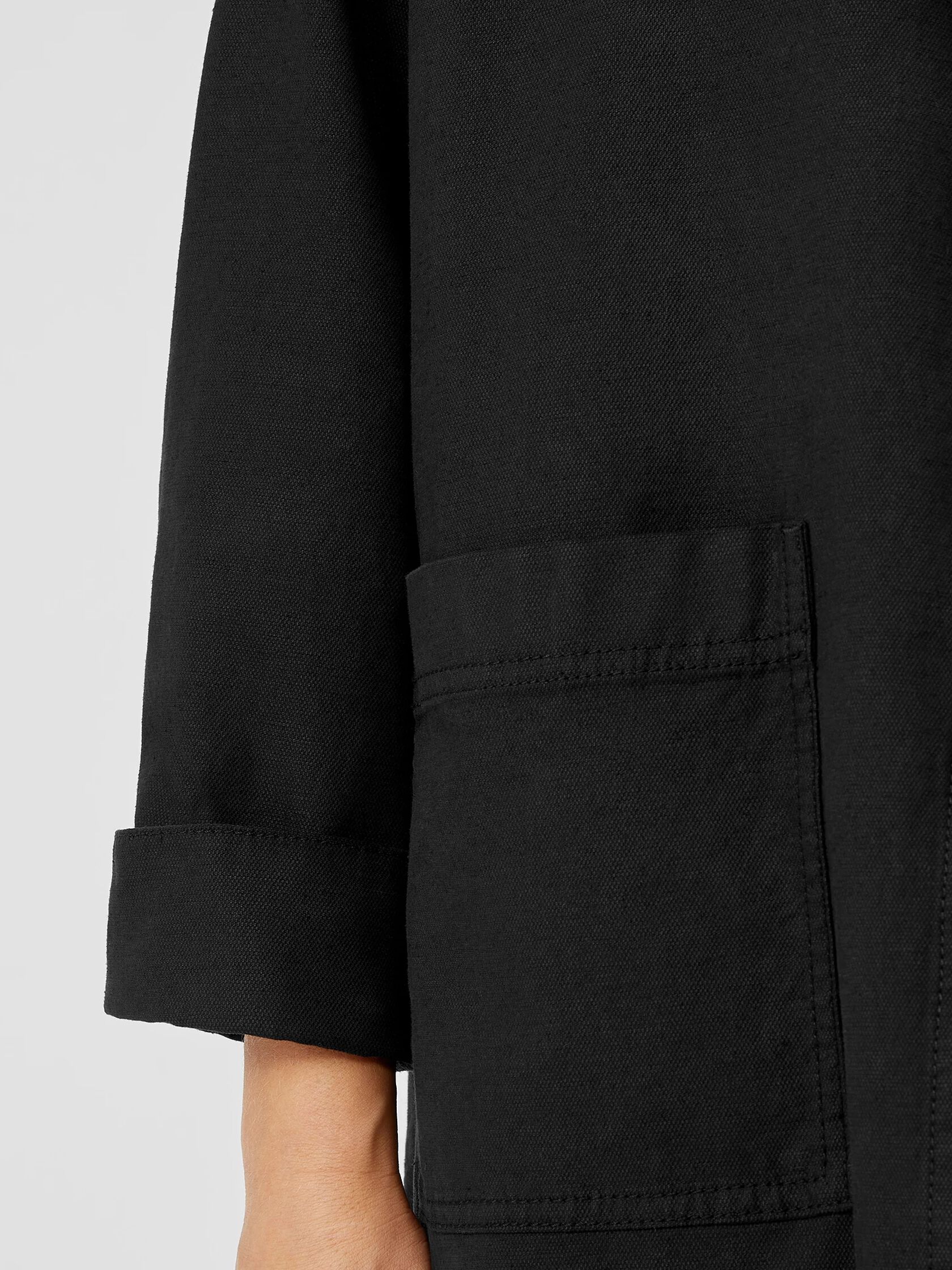 Organic Cotton Hemp Stand Collar Jacket