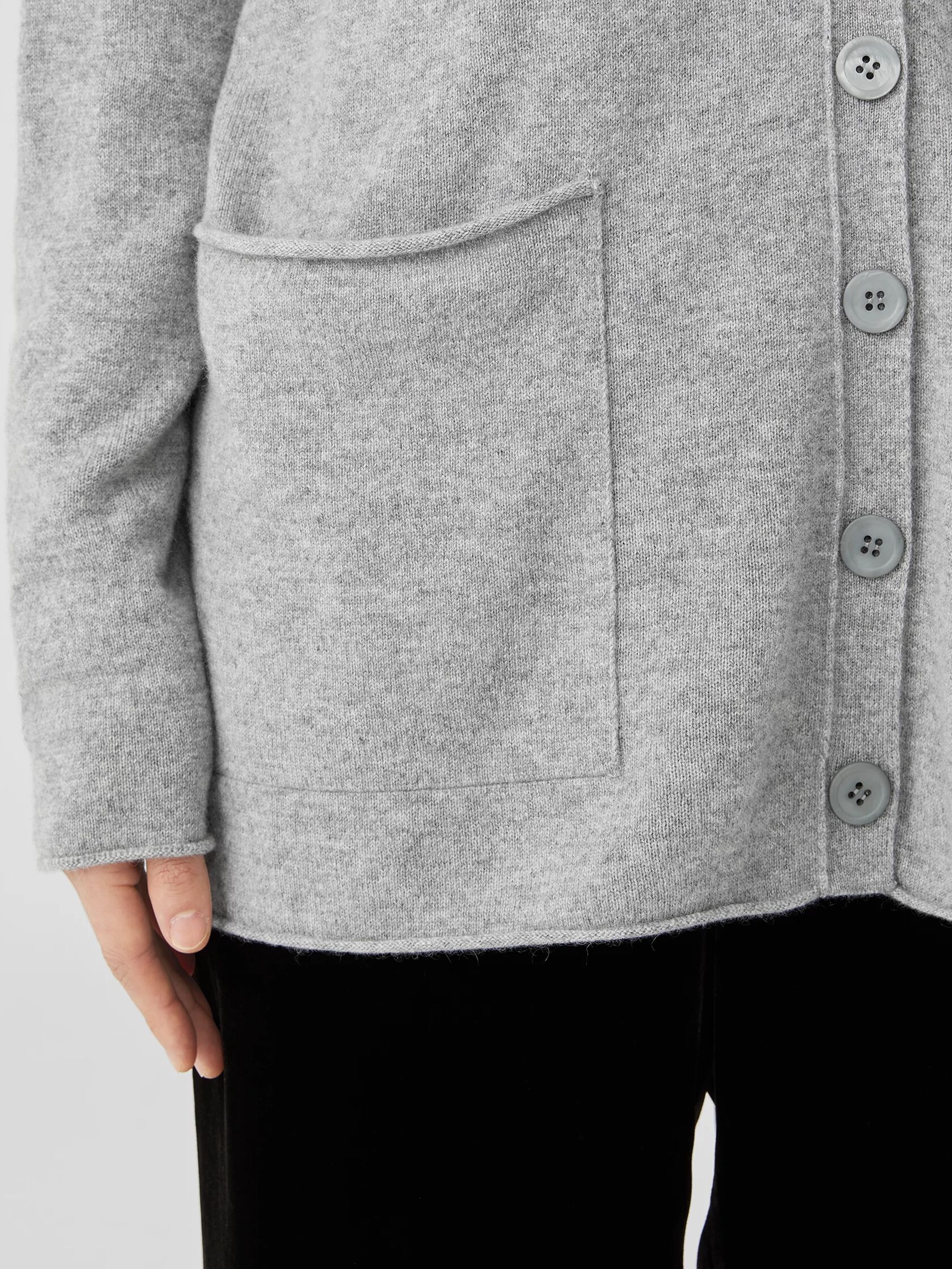 Italian Cashmere V-Neck Cardigan