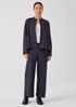 Boiled Wool Jersey Wide-Leg Pant