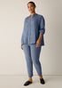 Washable Stretch Crepe Slim Pant