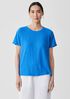 Organic Linen Jersey Crew Neck Tee