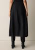 M&eacute;lange Felted Wool Jersey Lantern Skirt in&nbsp;Regenerative Wool