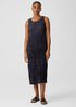 Crushed Silk Tiered Dress
