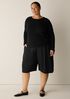 Superfine Merino Crew Neck Top in Regenerative Wool