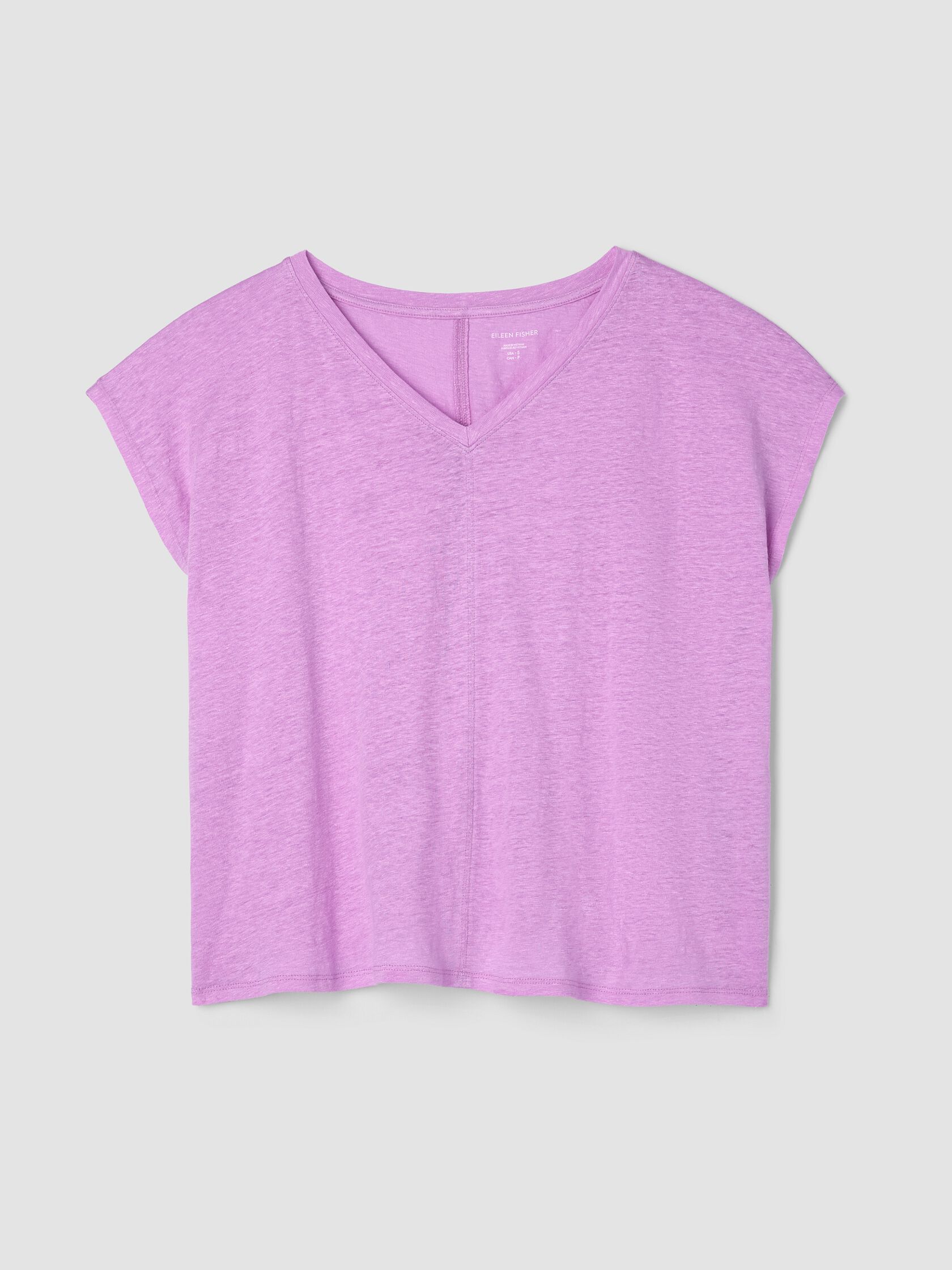 Organic Linen Jersey V-Neck Tee
