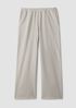 Garment-Dyed Organic Cotton Terry Wide-Leg Pant