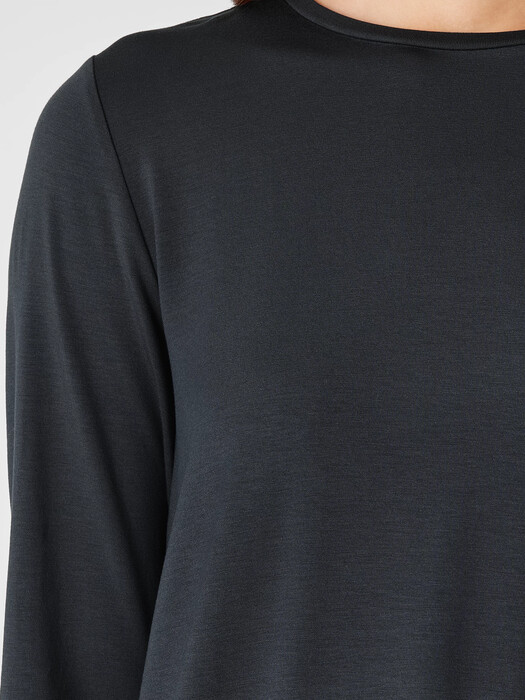 Fine Jersey Crew Neck Top