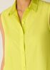 Organic Cotton Poplin Classic Collar Sleeveless Shirt