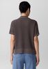 Cotton Silk Cord Split Neck Top