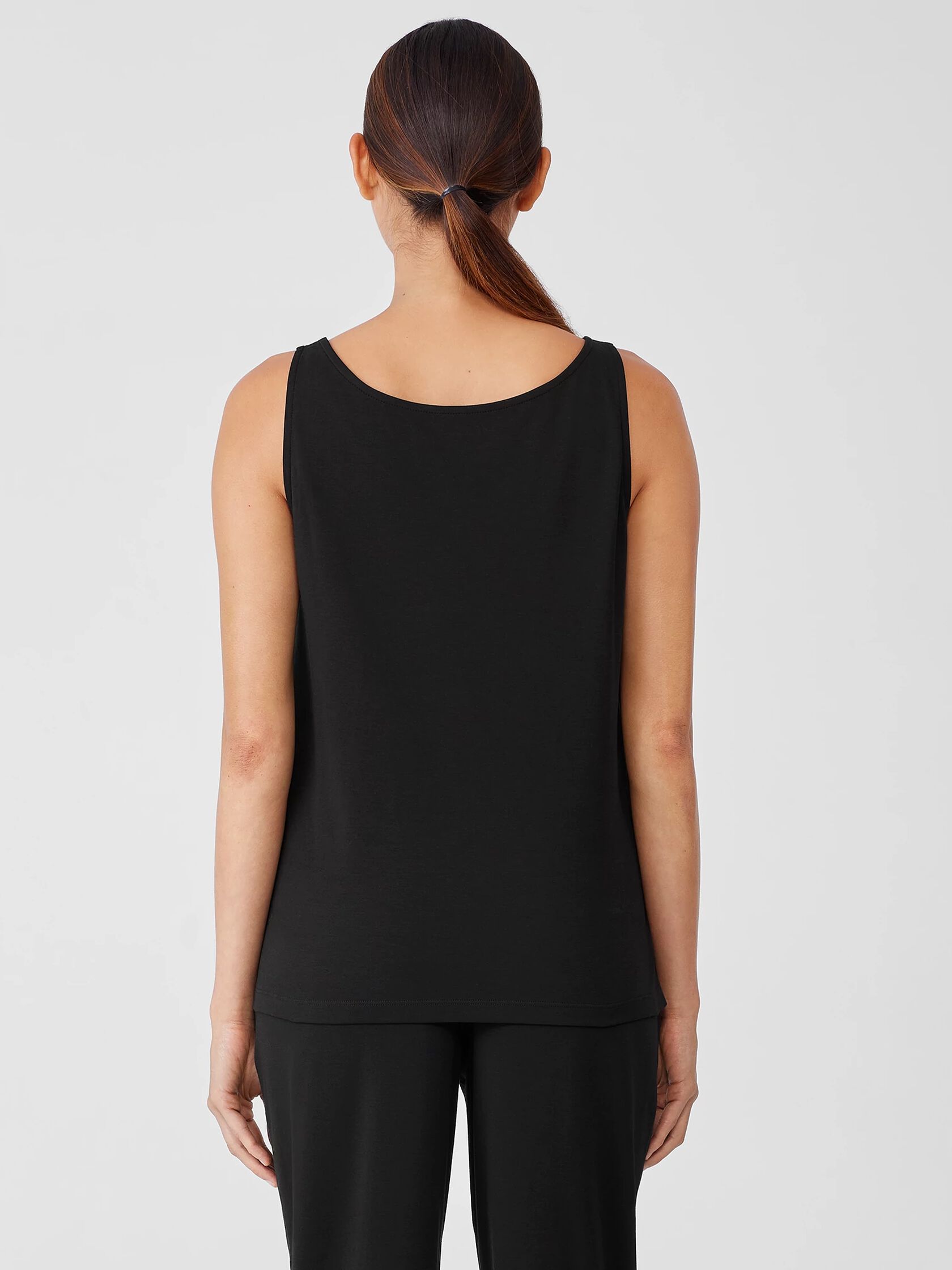 Organic Cotton Interlock Scoop Neck Sleep Tank