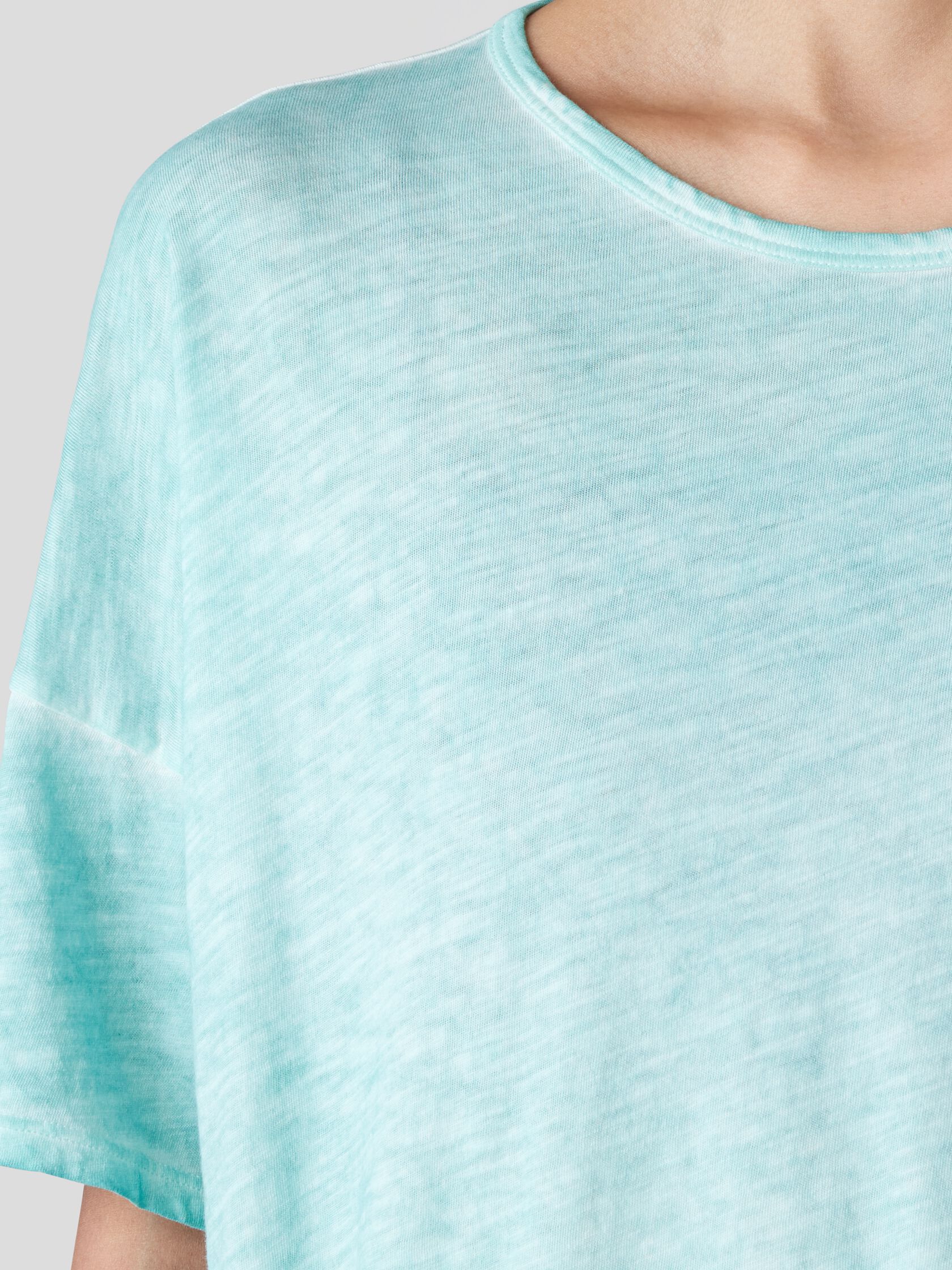 Organic Cotton Hazy Slub Crew Neck Tee