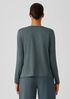Organic Pima Cotton Jersey V-Neck Top