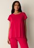 Organic Cotton Interlock Jewel Neck Sleep Tee