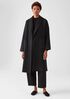 Doubleface Wool Cashmere Shawl Collar Coat