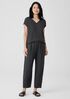 Garment-Dyed Organic Linen Lantern Pant