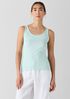 Organic Cotton Stretch Rib Scoop Neck Tank