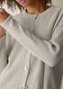 Organic Cotton Chenille&nbsp;Crew Neck Cardigan