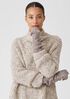 Recycled Cashmere Wool Tweed Glovelettes