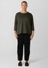 Organic Pima Cotton Jersey 3/4-Sleeve Tee